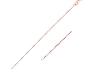 14k Rose Gold Classic Box Chain (0.45 mm)