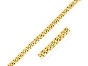 10k Yellow Gold Semi Solid Miami Cuban Bracelet (5.00 mm)