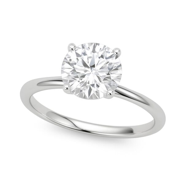 1 Carat Lab Grown IGI Certified G/VS1 Diamond Solitaire Ring in 14K White Gold