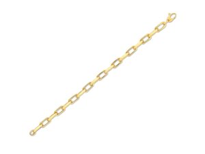 14k Yellow Gold French Cable Link Bracelet  (6.00 mm)