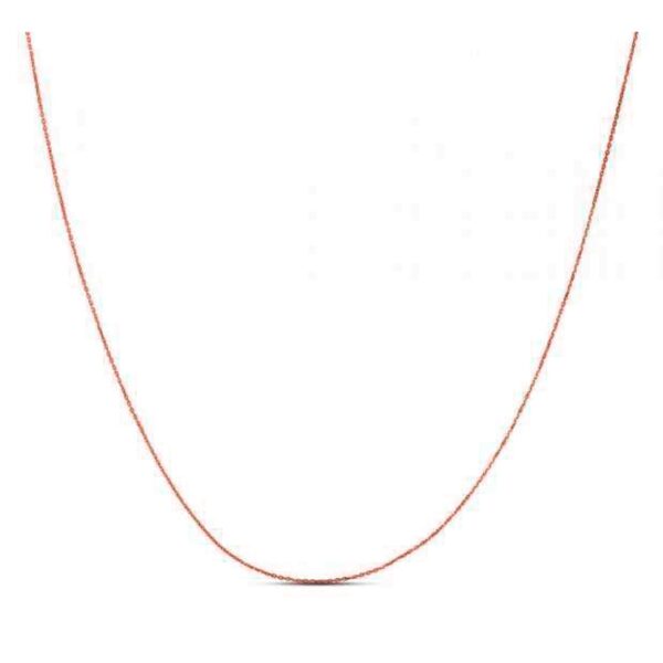Double Extendable Diamond Cut Cable Chain in Rose Gold (0.87 mm) - Image 2