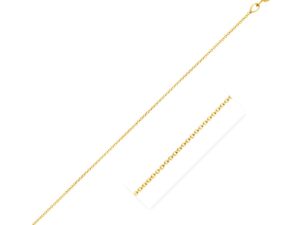 Double Extendable Cable Chain in 14k Yellow Gold (1.00 mm)