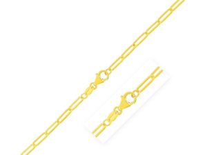 10K Yellow Gold Paperclip Chain (2.50 mm)