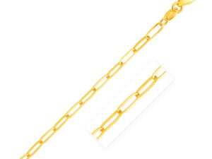 14K Yellow Gold Paperclip Bracelet  (4.00 mm)