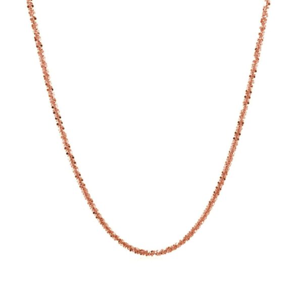 1.50 mm 14K Rose Gold Sparkle Chain - Image 2