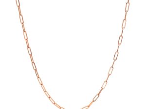 14k Rose Gold Adjustable Paperclip Chain (1.50 mm)