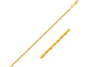 10k Yellow Gold Light Rope Chain (1.50 mm)