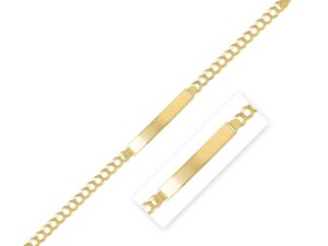 14k Yellow Gold Curb ID Bracelet (5.70 mm)