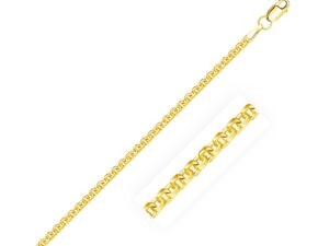 2.2mm 14K Yellow Gold Forsantina Lite Cable Link Chain