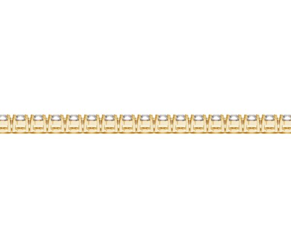 Lab Grown Round Diamond Tennis Bracelet in 14k Yellow Gold (6 cctw F/G  VS2/SI1) - Image 3