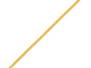 Double Rope Chain Bracelet in 10k Yellow Gold (2.10 mm)