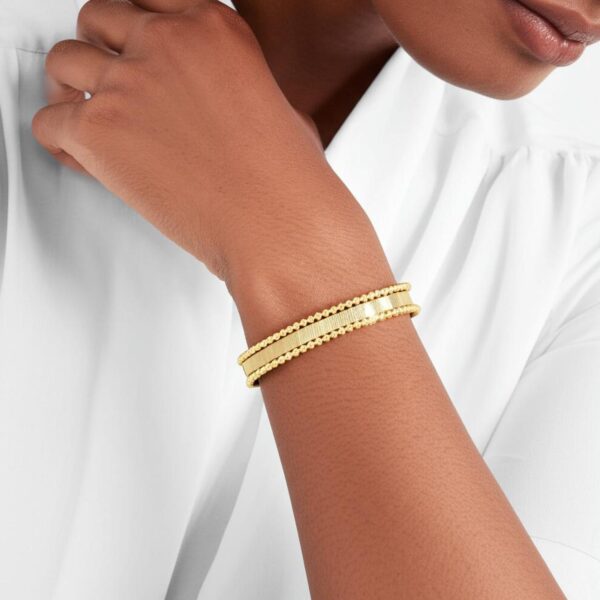 Smooth Surface Pallina Cuff Bangle in 14K Yellow Gold (9.00 mm) - Image 3