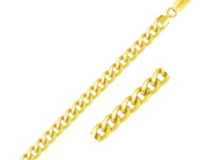 10k Yellow Gold Light Miami Cuban Bracelet (7.00 mm)