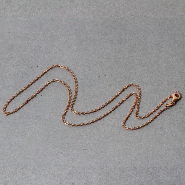 14k Rose Gold Round Cable Link Chain (1.50 mm) - Image 5