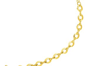 14k Yellow Gold Infinity Link Bracelet (8.00 mm)