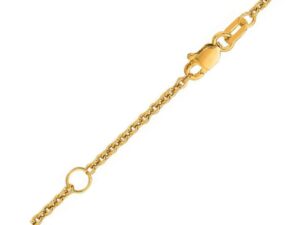 Extendable Cable Chain in 18k Yellow Gold (1.80 mm)