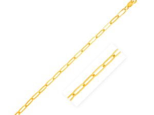 14K Yellow Gold Paperclip Bracelet  (3.50 mm)