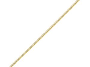 Two-Toned Fine Wheat Chain Bracelet in 10k Yellow and White Gold (3.00 mm)