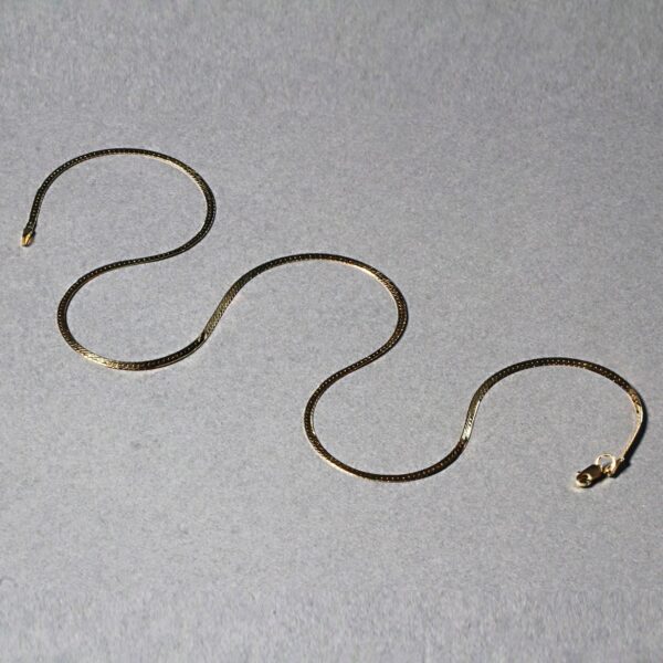 14k Yellow Gold Super Flex Herringbone Chain (1.50 mm) - Image 4