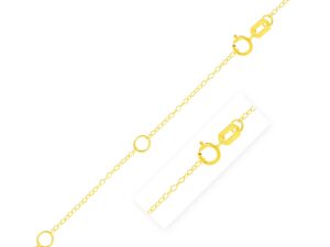 Double Extendable Piatto Chain in 14k Yellow Gold (1.30 mm)
