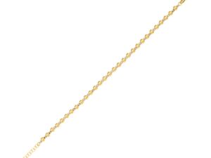 Two Tone Beaded Chain Bracelet in 14K Gold (4.00 mm)