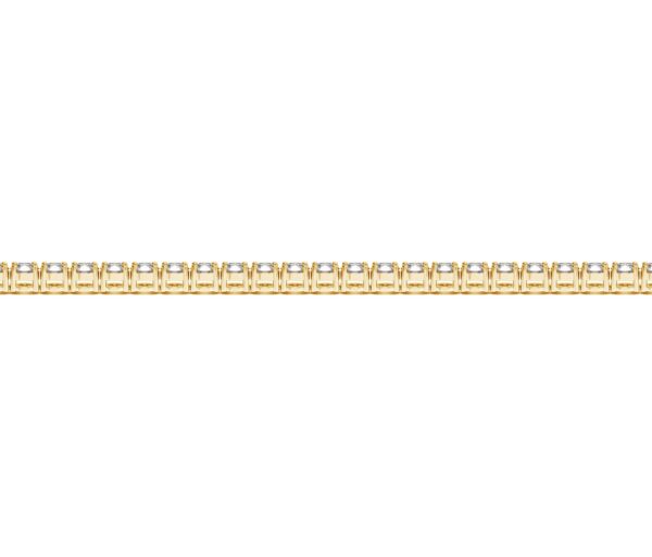 Lab Grown Round Diamond Tennis Bracelet in 14k Yellow Gold (3 cctw F/G  VS2/SI1) - Image 3