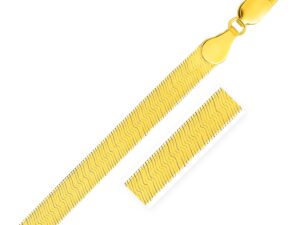 14k Yellow Gold Super Flex Herringbone Bracelet (6.00 mm)