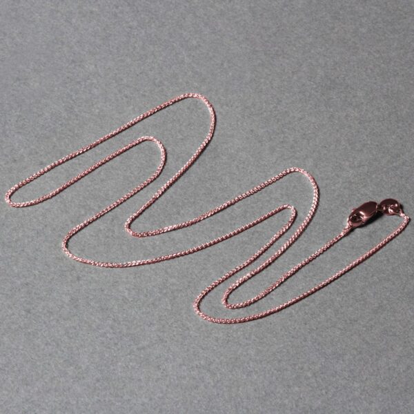 14k Rose Gold Round Wheat Chain (0.80 mm) - Image 3