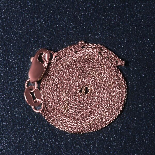 14k Rose Gold Round Wheat Chain (0.80 mm) - Image 4
