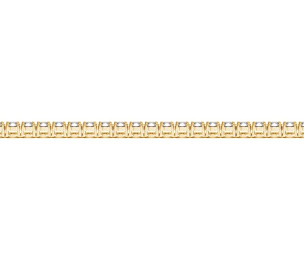 Lab Grown Round Diamond Tennis Bracelet in 14k Yellow Gold (4 cctw F/G  VS2/SI1) - Image 3