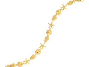 Sea Life Bracelet in 10K Yellow Gold