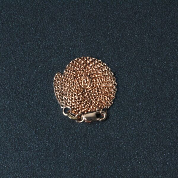 14k Rose Gold Round Cable Link Chain (1.25 mm) - Image 6