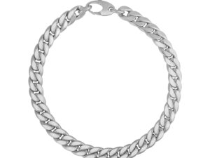 14K White Gold Cuban Link Bracelet (5.90 mm)