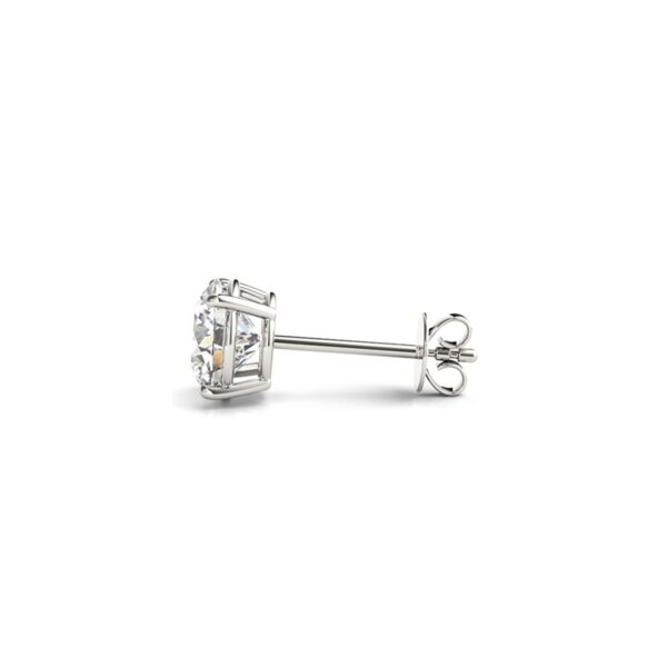 3 cttw Certified IGI Lab Grown Round Diamond Stud Earrings 14k White Gold(G/VS2) - Image 2