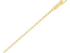14k Yellow Gold French Cable Chain (1.3 mm)