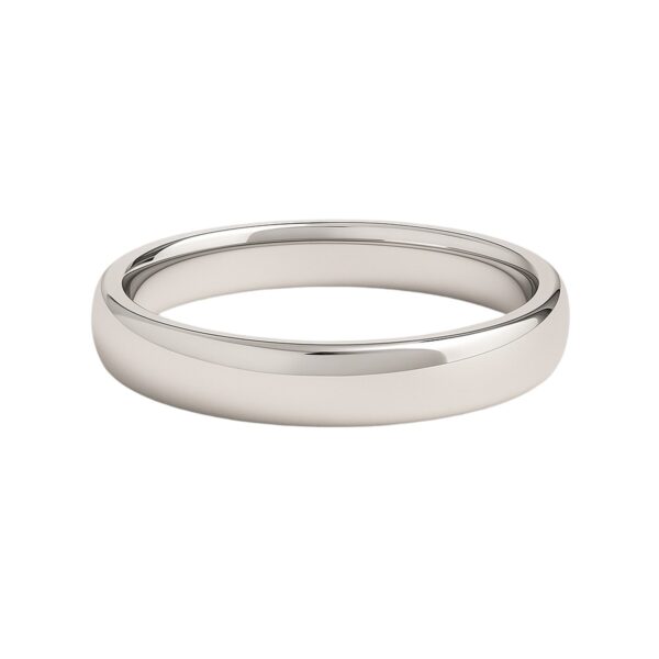 14k White Gold Comfort Fit Wedding Band(4.00 mm) - Image 2