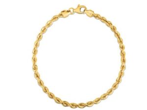 Silk Rope Chain Bracelet in 14k Yellow Gold  (3.00 mm)