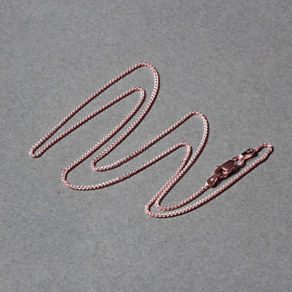 14k Rose Gold Round Wheat Chain (1.00 mm) - Image 6