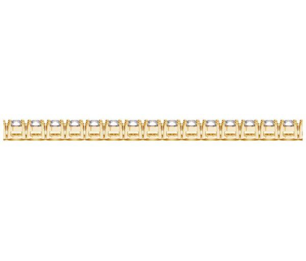 Lab Grown Round Diamond Tennis Bracelet in 14k Yellow Gold (8 cctw F/G  VS2/SI1) - Image 3