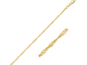 10k Yellow Gold Singapore Chain (1.50 mm)